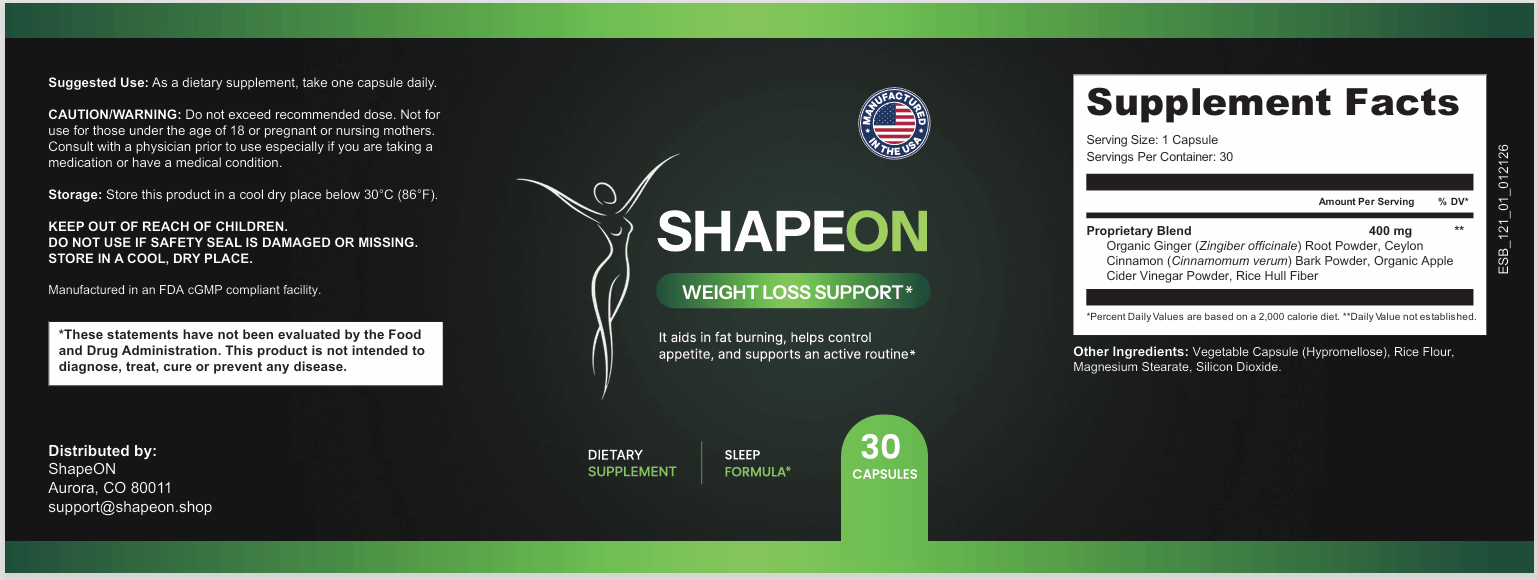 ShapeON secure checkout system